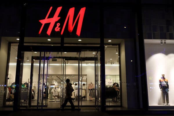 An H&amp;M store in Beijing. A statement the company posted last September stirred outrage on Chinese social media this week.