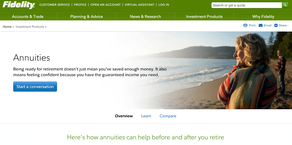 Fidelity Annuities Solution